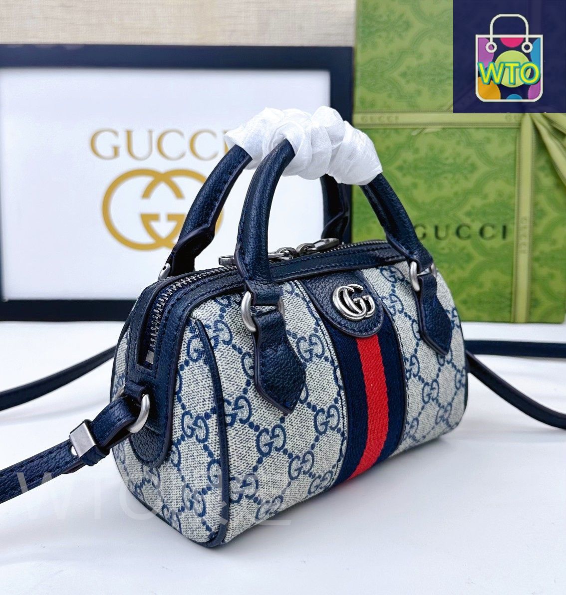 今日特価】GUCCI オフィディア スーパーミニ ハンドバッグ
