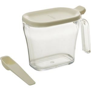 42個セット クックポット|調味料入れ スリム ホワイト 約容量440ml 簡単開閉 リス リベラリスタ 〔キッチン 台所〕
