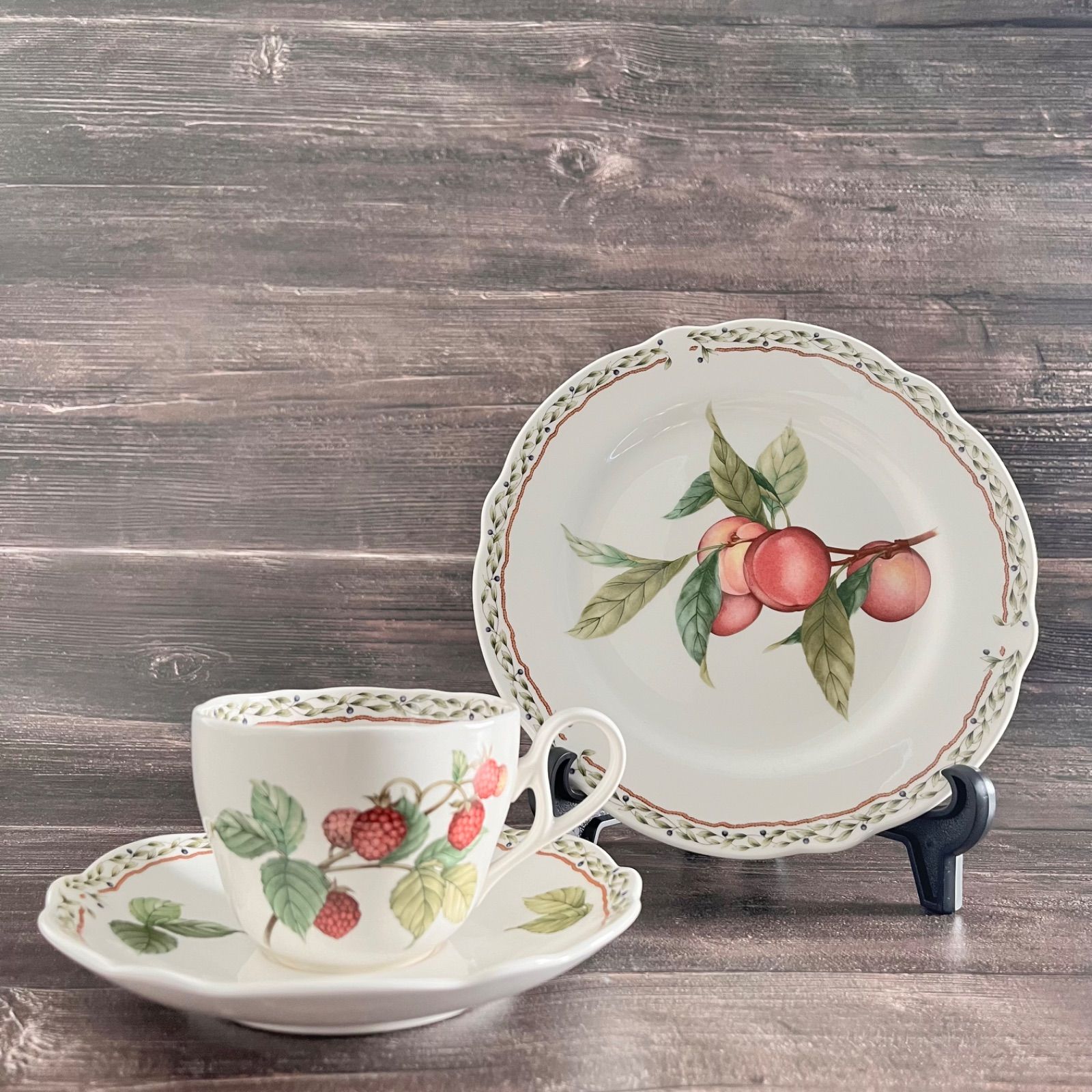 Noritake ノリタケ カップ＆ソーサー プレート18cm セット ROYAL ORCHARD ロイヤルオーチャード カップ底に薄汚れ有  ブランド食器 - メルカリ