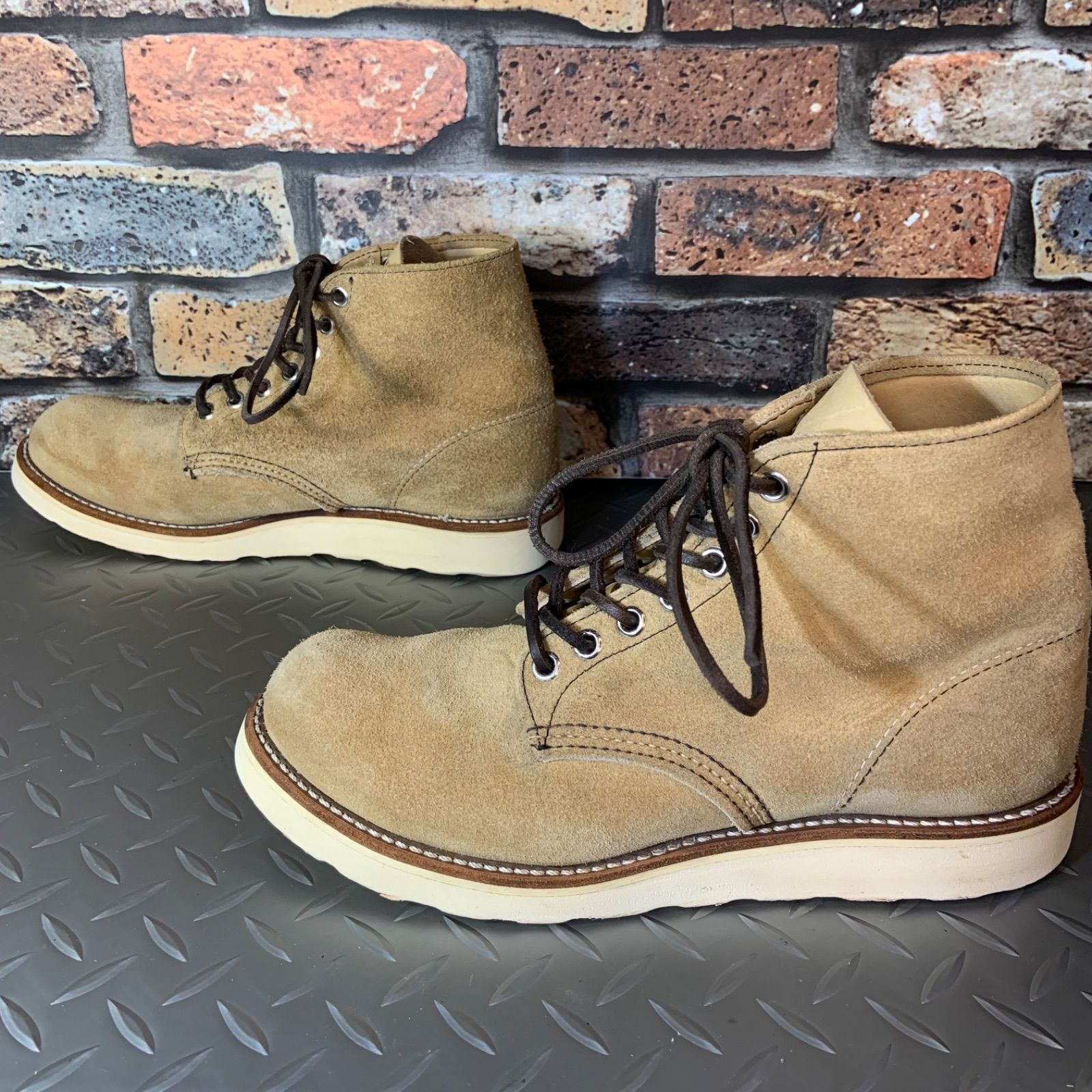 ☆REDWING 8167 半円犬タグ 廃盤モデル US6.5E (25A17-8167) レッド