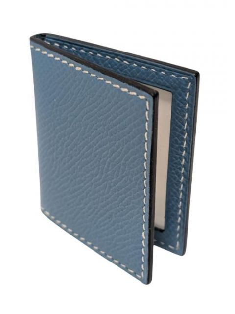 未使用 エルメス フォトケース 写真ケース 二つ折り 写真入れ ブルー  