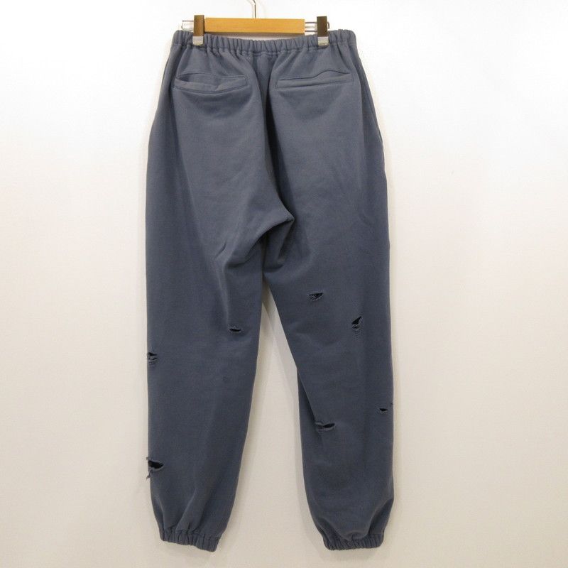 フラッグスタッフ パンツ DAMAGE SWEAT PANTS 22 AW-FS-28 ブルー サイズ M 107