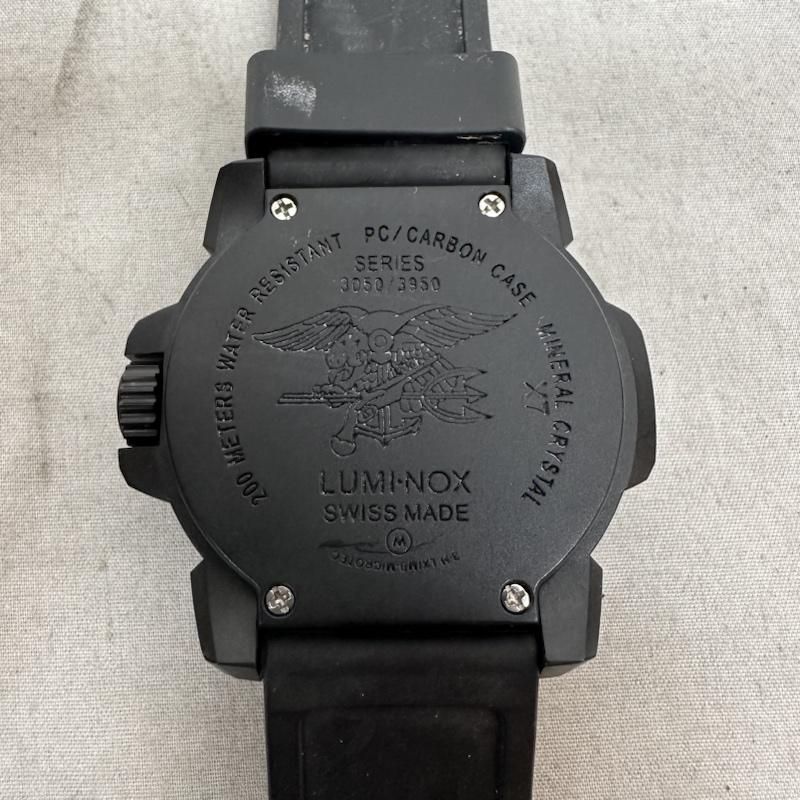 【美品】 LUMINOX SERIES　3050/3950 ブラック デイト 1円 ルミノックス 腕時計 フェイス SERIES 3050/3950 デイト