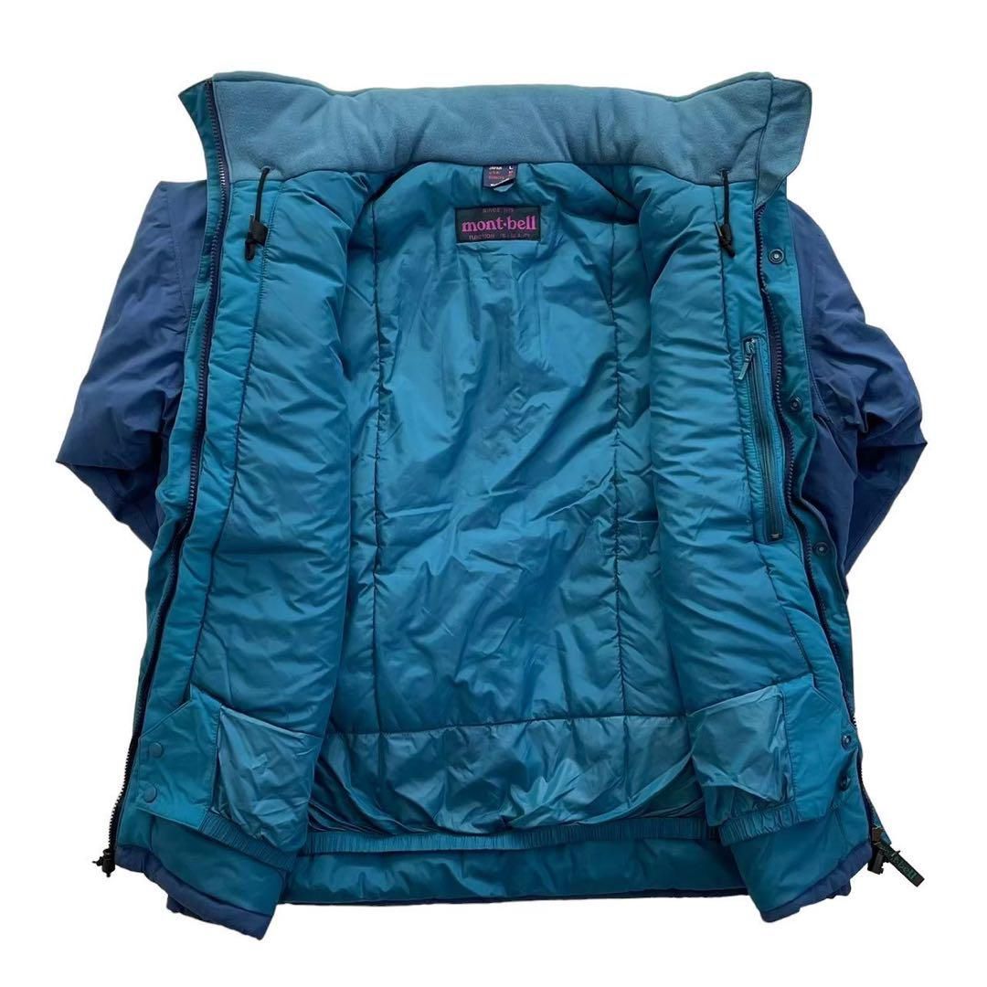 montbell モンベル ダウンコート 青 防寒具 山 登山 キャンプ - メルカリ