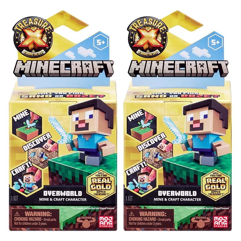 Treasure X Minecraft 10レベルの冒険と12のマイン - クラフトキャラクターを集める鉱山 発見-クラフト 本物のゴールドディップされた宝物を見つけますか 0