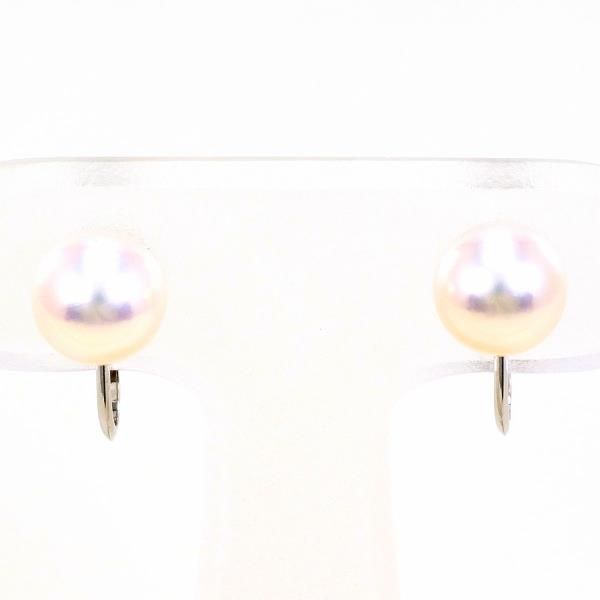 K14WG イヤリング clip-on earrings パール 真珠 総重量約2.1g