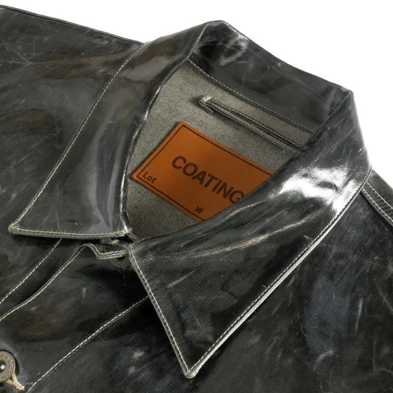 ダブレット doublet 19AW COATING DENIM JACKET コーティング