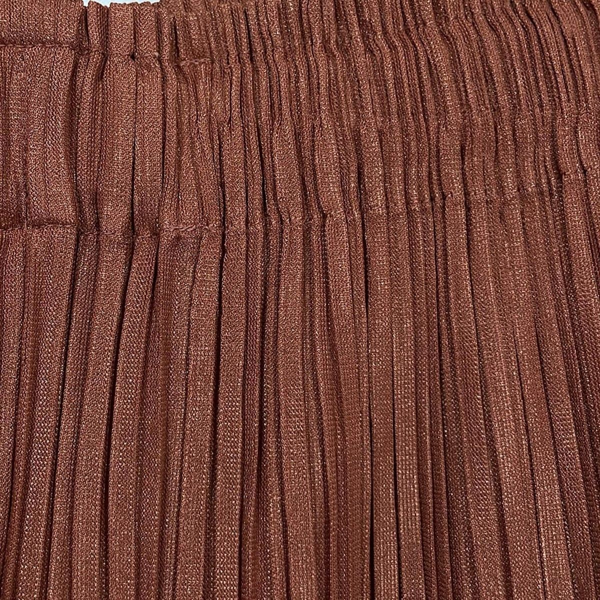 PLEATS PLEASE プリーツプリーズ パンツ サイズ3 ブラウン PLEATS PLEASE(プリーツプリーズ) プリーツパンツ ブラウン