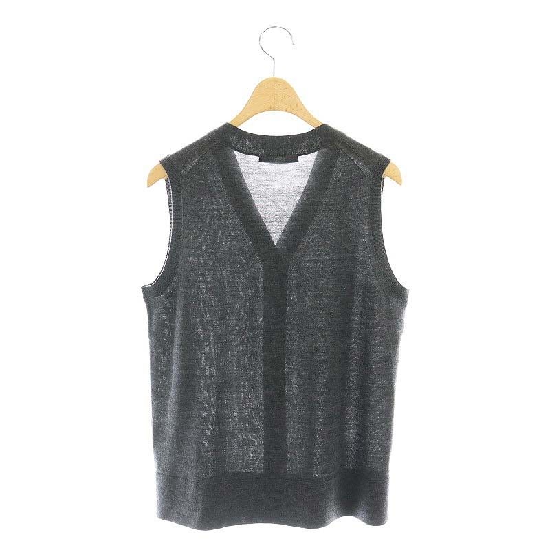 アナイ ANAYI 24AW エキストラメリノジレ ベスト ニット 前開き