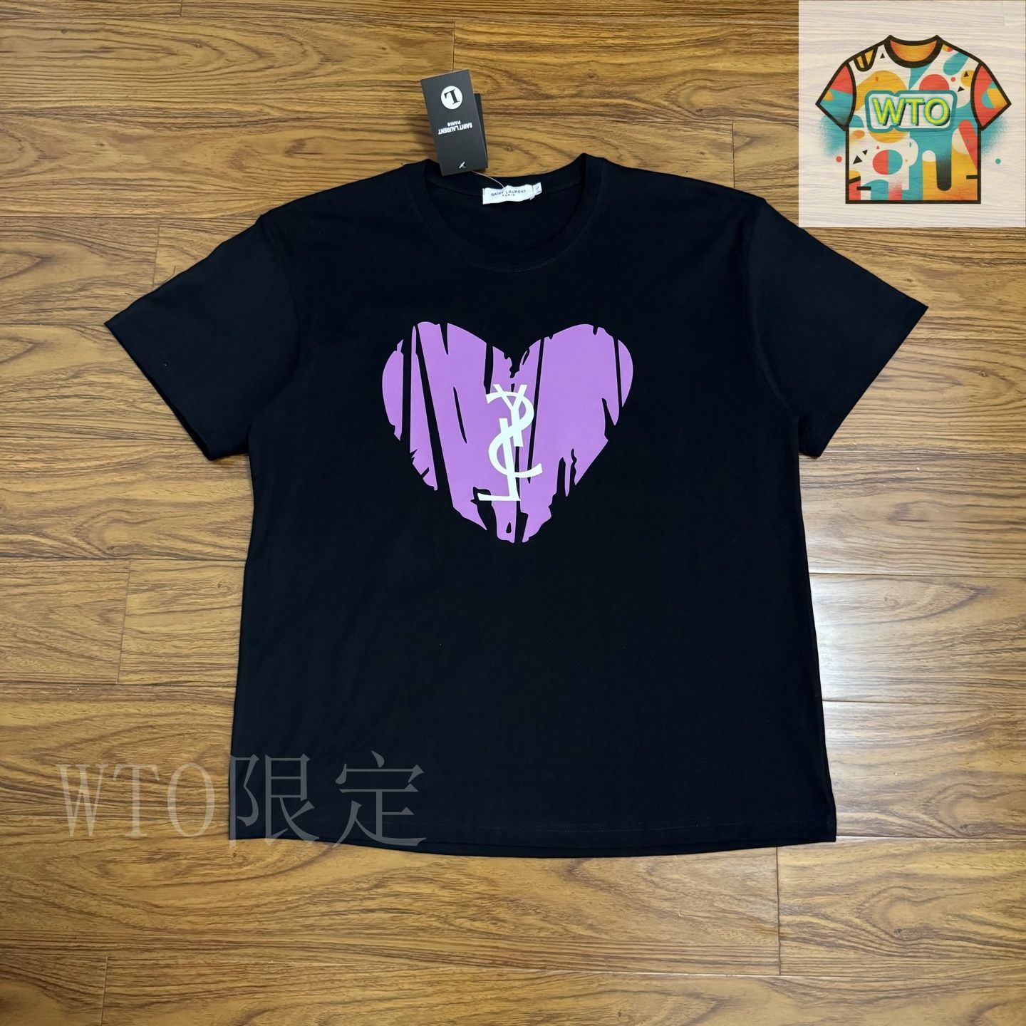 今日WTO】YSL Saint Laurent Paris ヴィンテージ ラブロゴ Tee