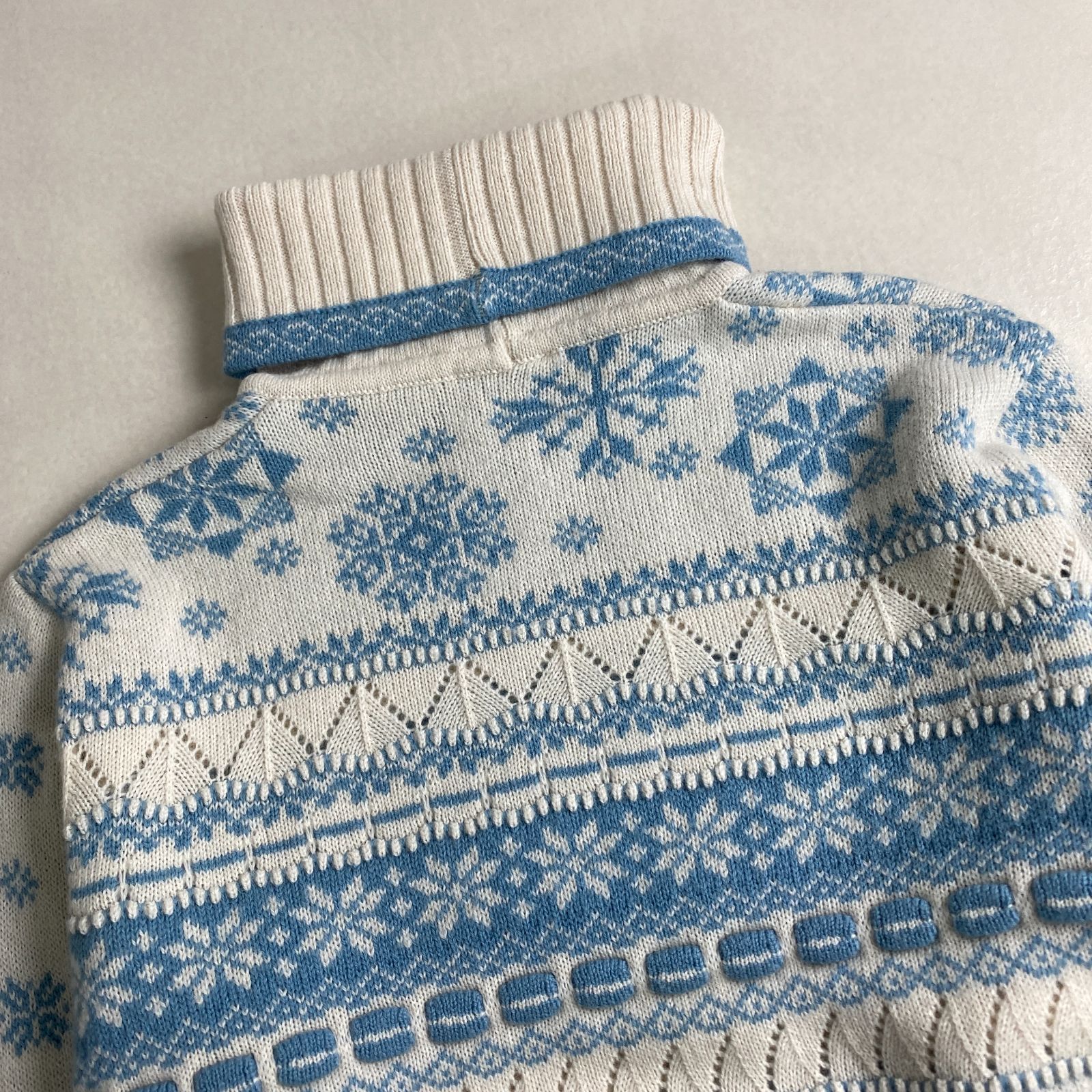 美品 ケンゾージャングル タートルネックニット ノルディック柄