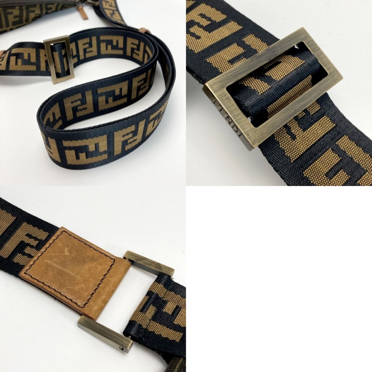 フェンディ ショルダーバッグ メッセンジャー ズッカ キャンバス ブラック フェンディ ショルダーバッグ メッセンジャー ズッカ キャンバス