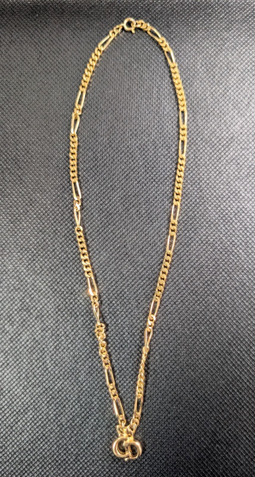 【美品】Christian Dior ネックレス CDロゴ ヴィンテージ② Christian Dior】ヴィンテージ クリスチャン・ディオール CDロゴ