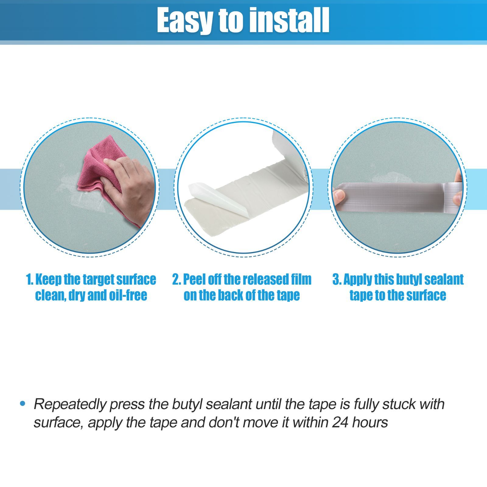 uxcell アルミニウムテープ RVカーボートハウスパイプフロアルーフ