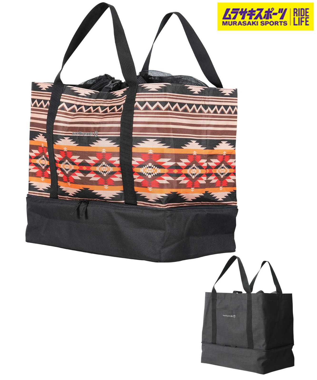 【ムラスポ公式】新品 northpeak ノースピーク スノーボード トートバッグ 収納 BIG TOTE NP-5140 NP-5141 ムラサキスポーツ 24-25モデル LX A9