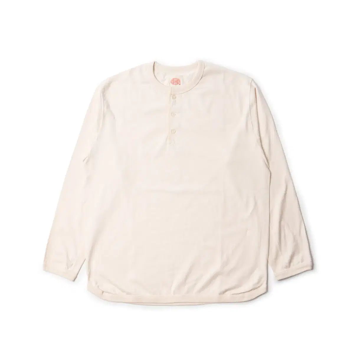 44 FULLCOUNT フルカウント フラットシーム ロングスリーブ ヘンリーネック エクリュ