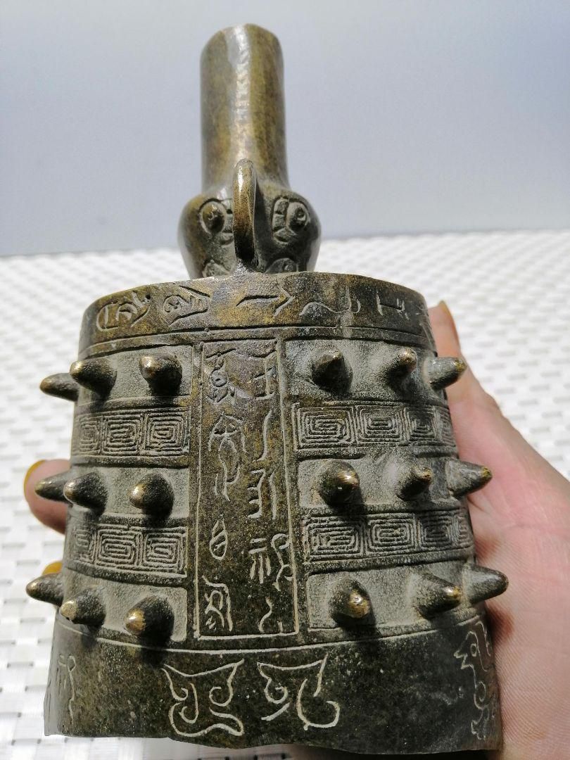 銅器 鐘編 書道具 文房具 置物 装飾品 工芸品 美術品 銅器 扁鐘 楽器 銅鐘 口鐘 掛物 装飾品 現代工芸品 置物 - メルカリ