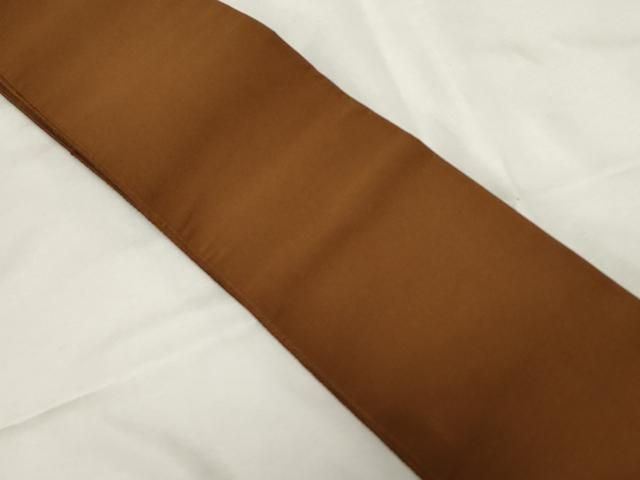 平和屋着物 男性 爪搔き本綴れ 角帯 渋紙色 正絹 dy