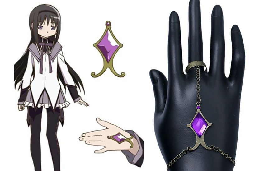 ほむら　ブレスレット　まどマギ　ソウルジェム　紫　コスプレ　国内6cm【残5】 ほむら ブレスレット まどマギ ソウルジェム 紫 コスプレ 国内