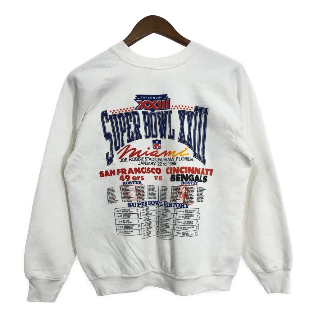 80年代 NFL スーパーボウル 1989 スウェット プロチーム アメフト ホワイト (メンズ) 中古 古着 R2746 - メルカリ