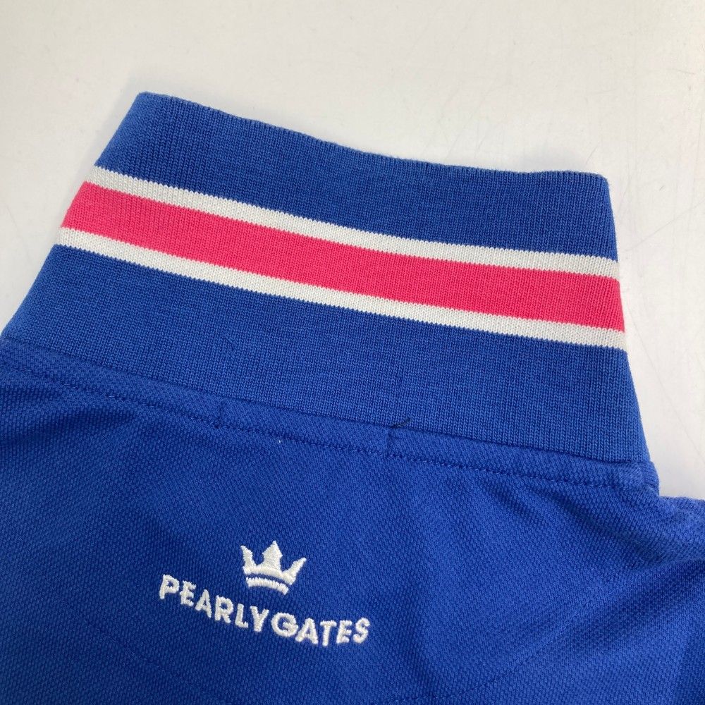 サイズ：1 PEARLY GATES パーリーゲイツ 半袖ポロシャツ ブルー系
