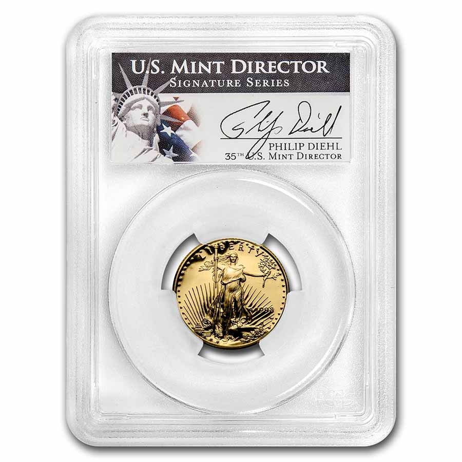 1998-W 1|4 oz G Eagle PR-69 PCGS Diehl Signed