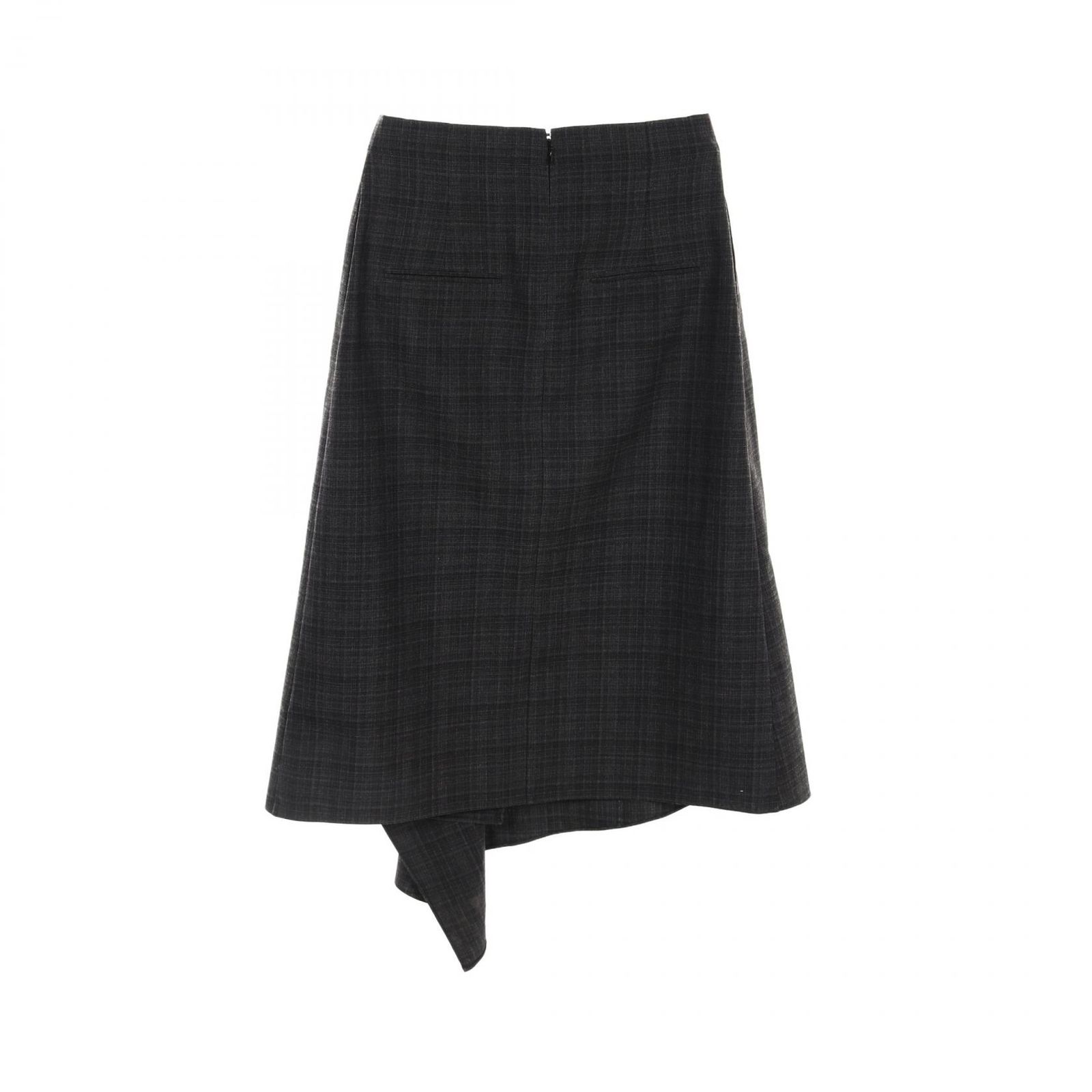 ディオール Dior スカート グレー ウール スカート レディース Used A