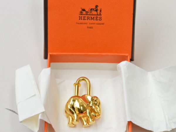 エルメス HERMES カデナ エレファント バッグチャーム 1997年