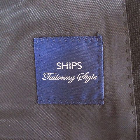 シップス SHIPS Tailoring style ウール ジャケット 46 黒系