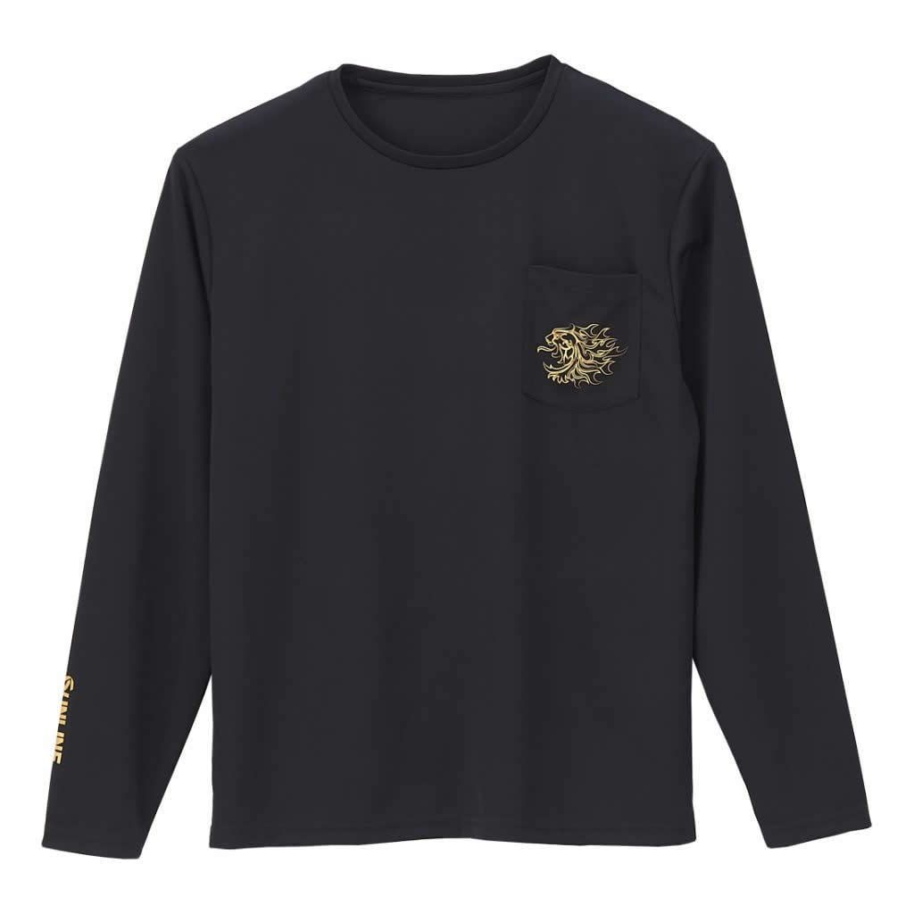 ブラック_M サンライン SUNLINE 獅子DRYロングTシャツ SUW-04205LT ブラック M