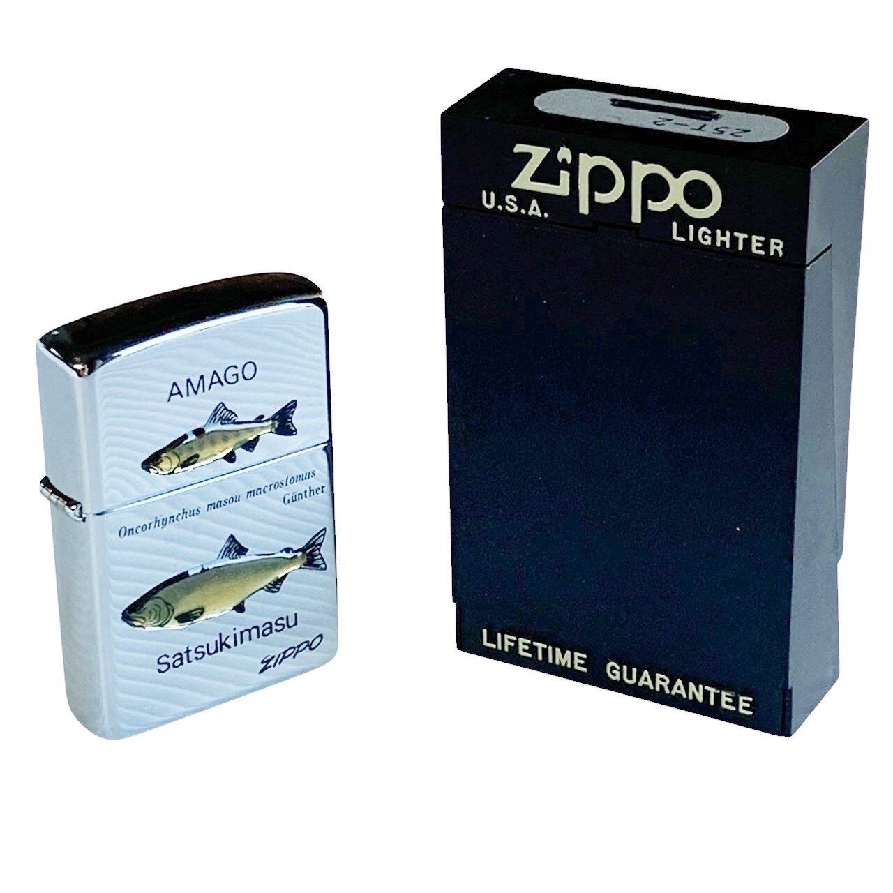 zippo ジッポーライター ライター 渓流 アマゴ サツキマス 魚 シルバー ブラック ブラウン