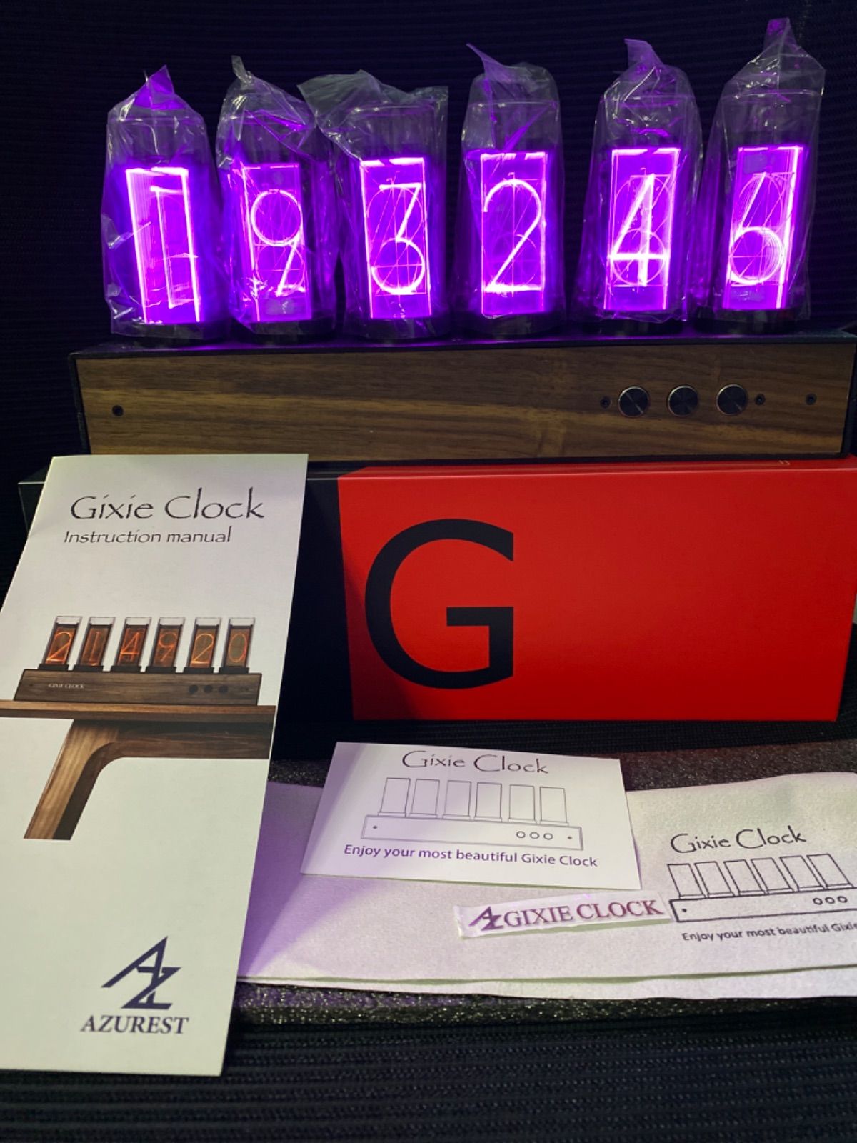 ギクシークロック Wi-Fi 正規品 日本仕様 Gixie Clock ニキシー管時計