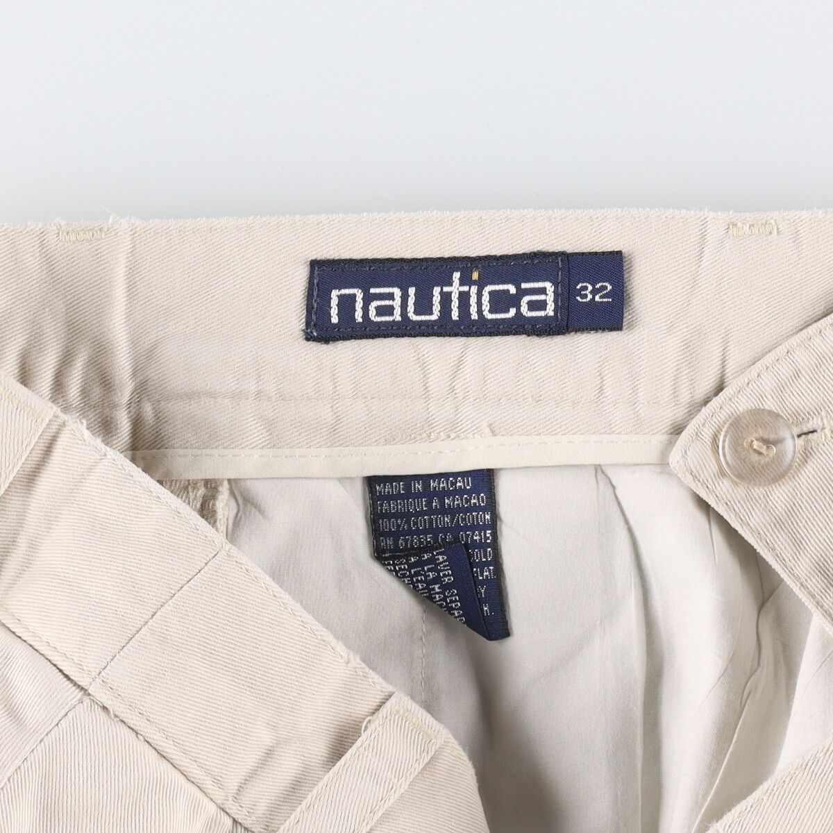 90年代 ノーティカ NAUTICA ツータック チノショーツ ショートパンツ