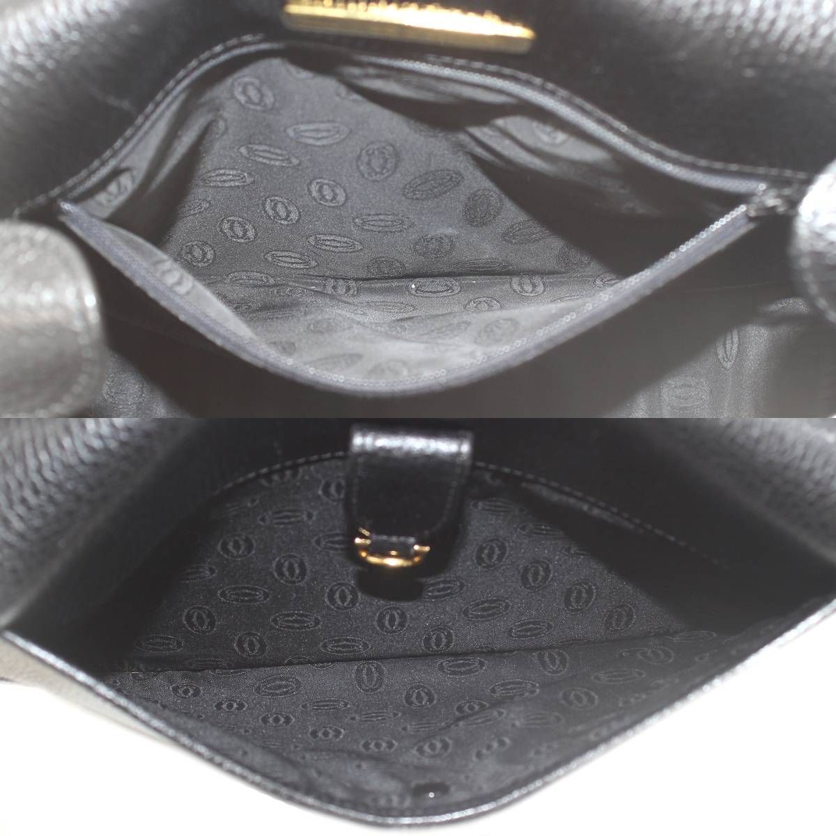 美品♡保存箱付♡マストライン♡Cartier カルティエ ロゴ レザー ポーチ Cartier カルティエ マストライン レザー マルチポーチ マルチ