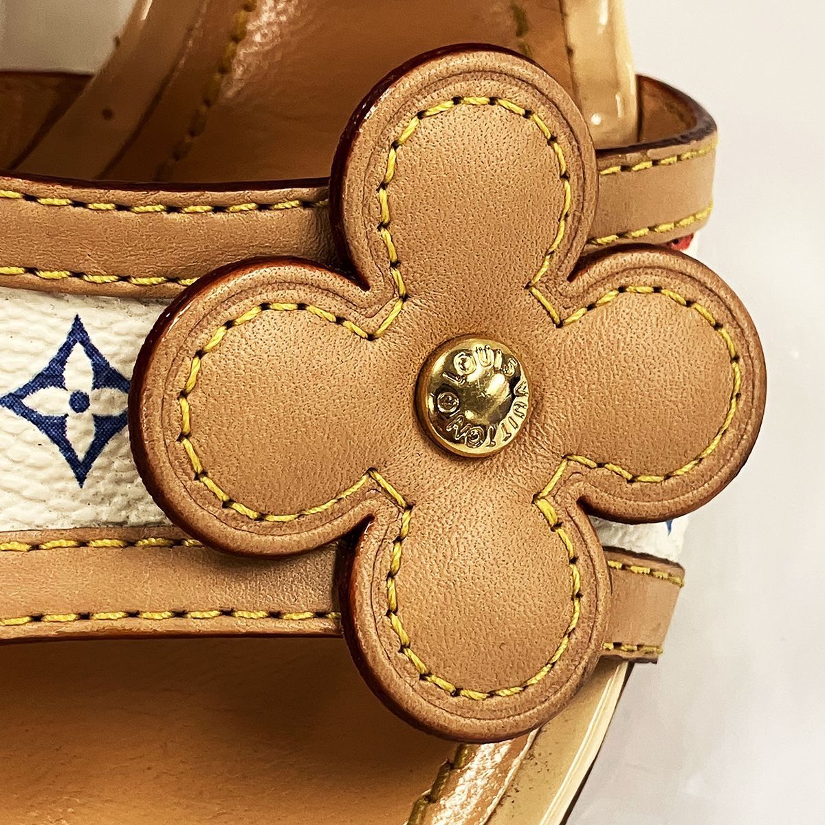 ルイヴィトン サンダル、34(21.5) LOUIS VUITTON ルイヴィトン モノグラム マルチカラー サンダル