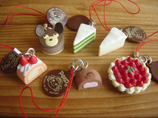 ♯Ejg17CE不二家のケーキストラップ2全6種
