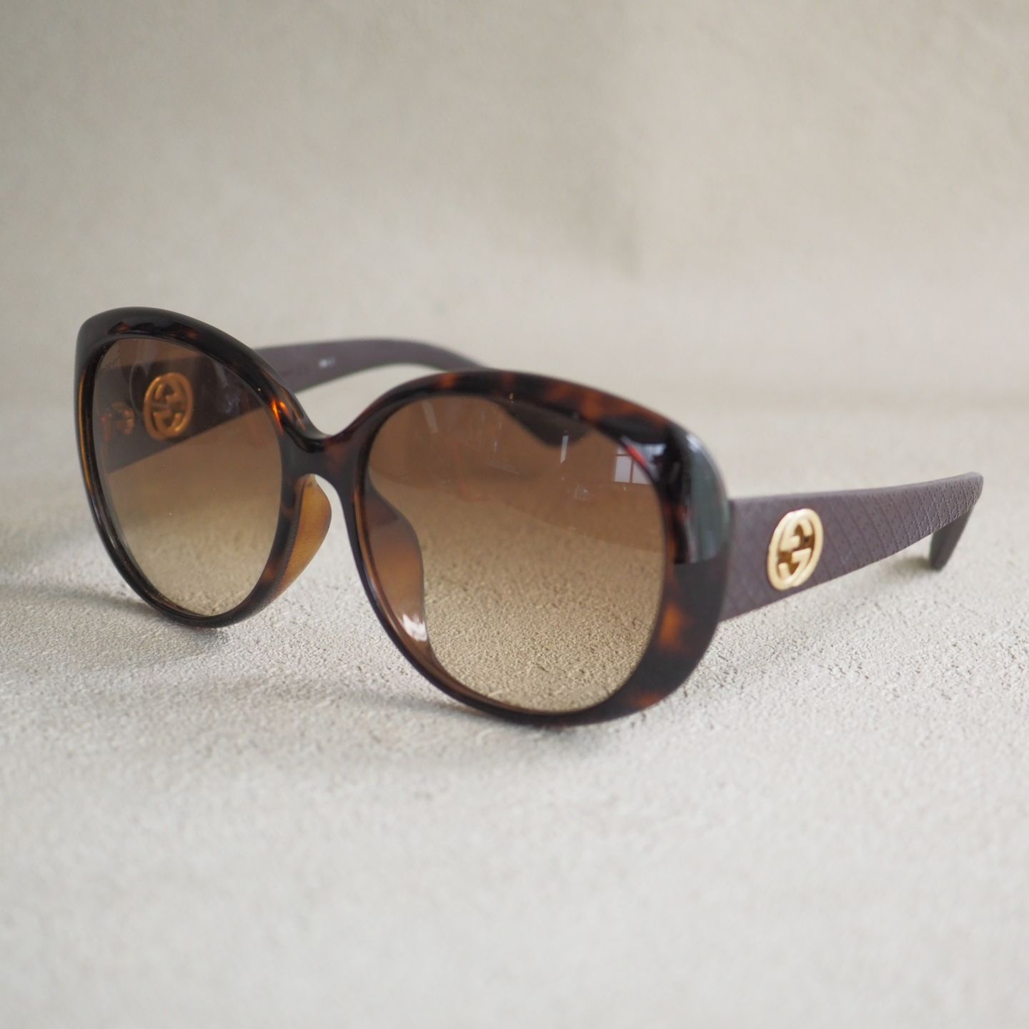 美品！GUCCI グッチ サングラス ボストン べっ甲 茶 黒 グッチ GUCCI べっ甲フレーム サングラス GG3794 FS LWFCC