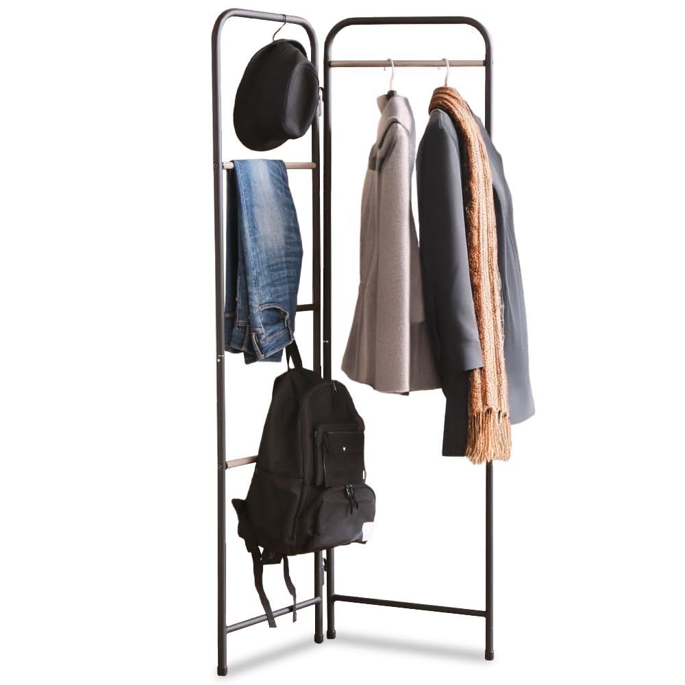 スタイルハンガー PI-L160 幅67×奥行35×高さ150㎝ 耐荷重5㎏ S字フック