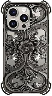 CASETiFY バウンス MagSafe対応 iPhone 15 Pro ケース MIL規格準拠 6x MIL-STD-810G | 6.5mからの落下試験をクリア | MagSafe に対応 - Frame - クリア ブラック