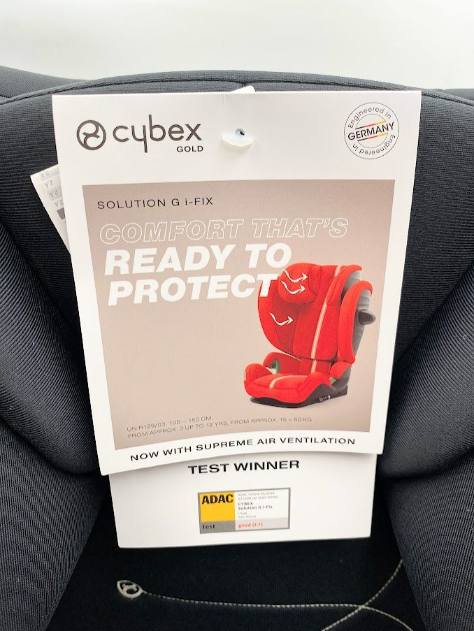 【開封済・未使用品】サイベックス ソリューション G i-FIX ムーンブラック ロングユース ISOFIX シートベルト固定両対応 ジュニアシート  K0621 0709ML011 0120240705101142