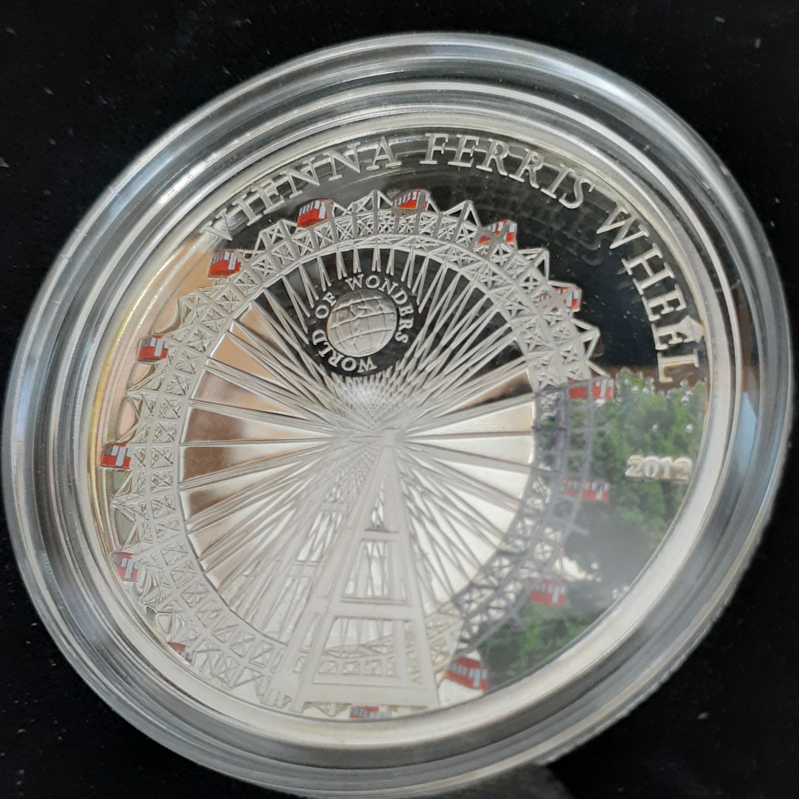 パラオ 2012年 ５ドル 銀貨 ウィーンの観覧車