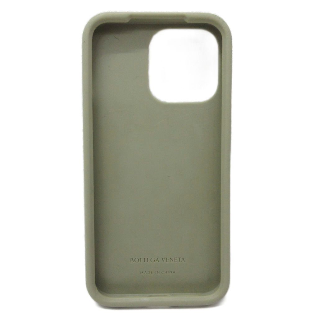 ボッテガヴェネタ BOTTEGA VENETA イントレチャート スマホケース 携帯カバー シリコン iPhone14Pro 緑 グリーン AA