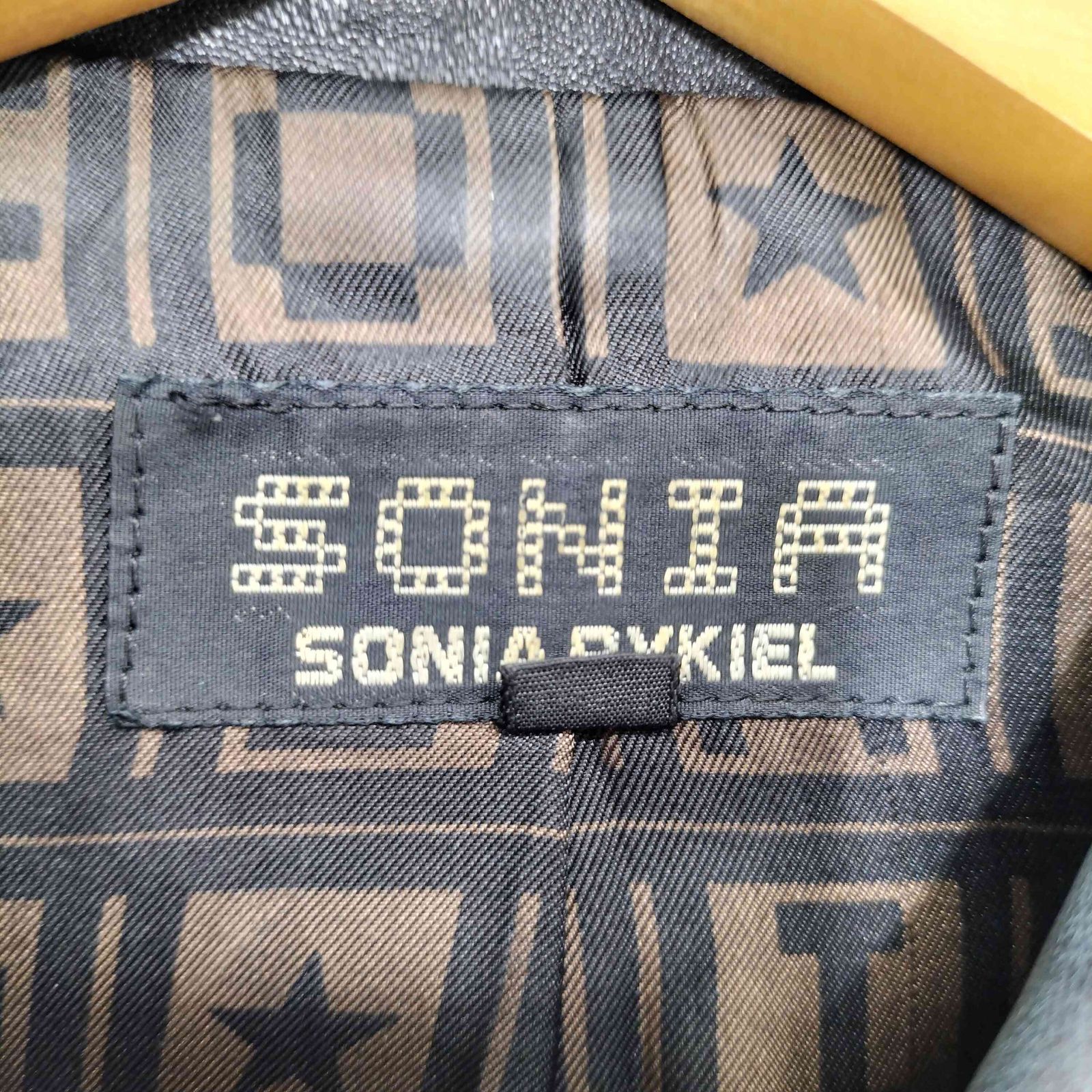 ソニアリキエル SONIA RYKIEL シープレザー ジャケット 羊革
