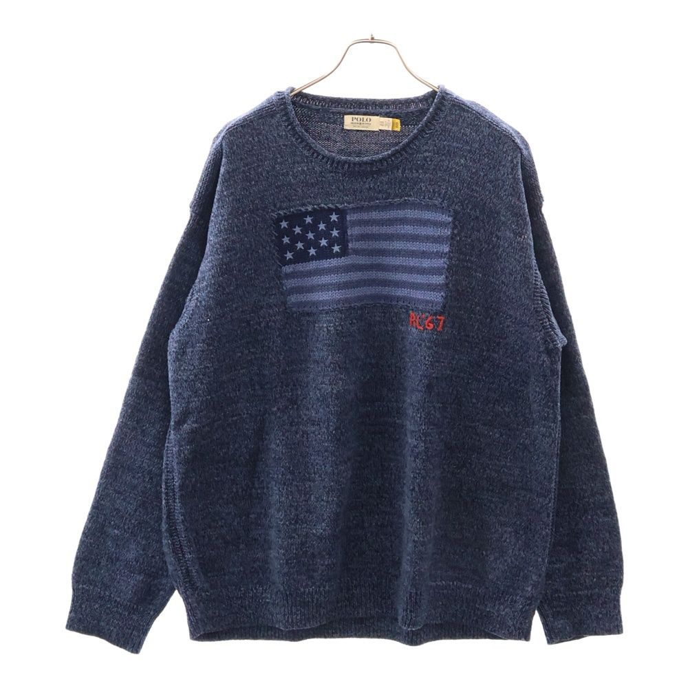 POLO RALPH LAUREN (ポロラルフローレン) 星条旗ロゴニット セーター