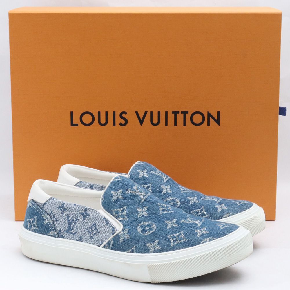 LOUIS VUITTON トロカデロ ライン モノグラム デニム スリッポン