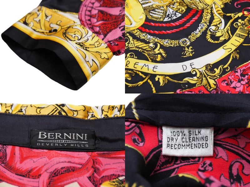 BERNINI BEVERLY HILLS ベルニーニ ビバリーヒルズ 長袖シャツ 総柄