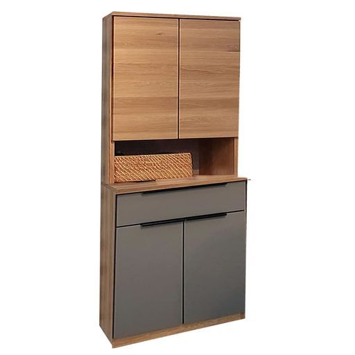 ①樽型 ディスプレイ 木製 棚 プランター ラック 飾り棚 看板付き