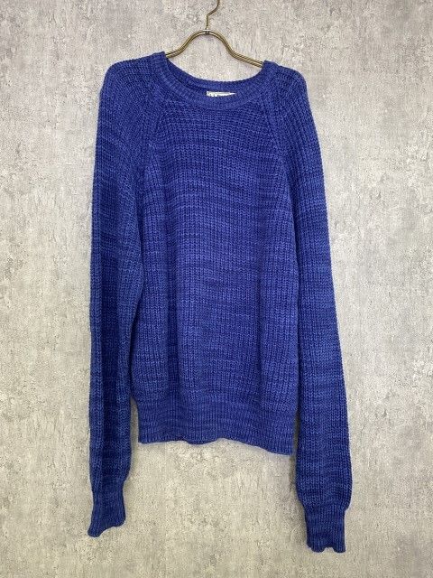 【中古】米国製 L.L.BEAN ｴﾙｴﾙﾋﾞｰﾝ ﾆｯﾄ ﾌﾟﾙｵｰﾊﾞｰ ｸﾙｰﾈｯｸ USA製 2460 ﾈｲﾋﾞｰ M 33835802