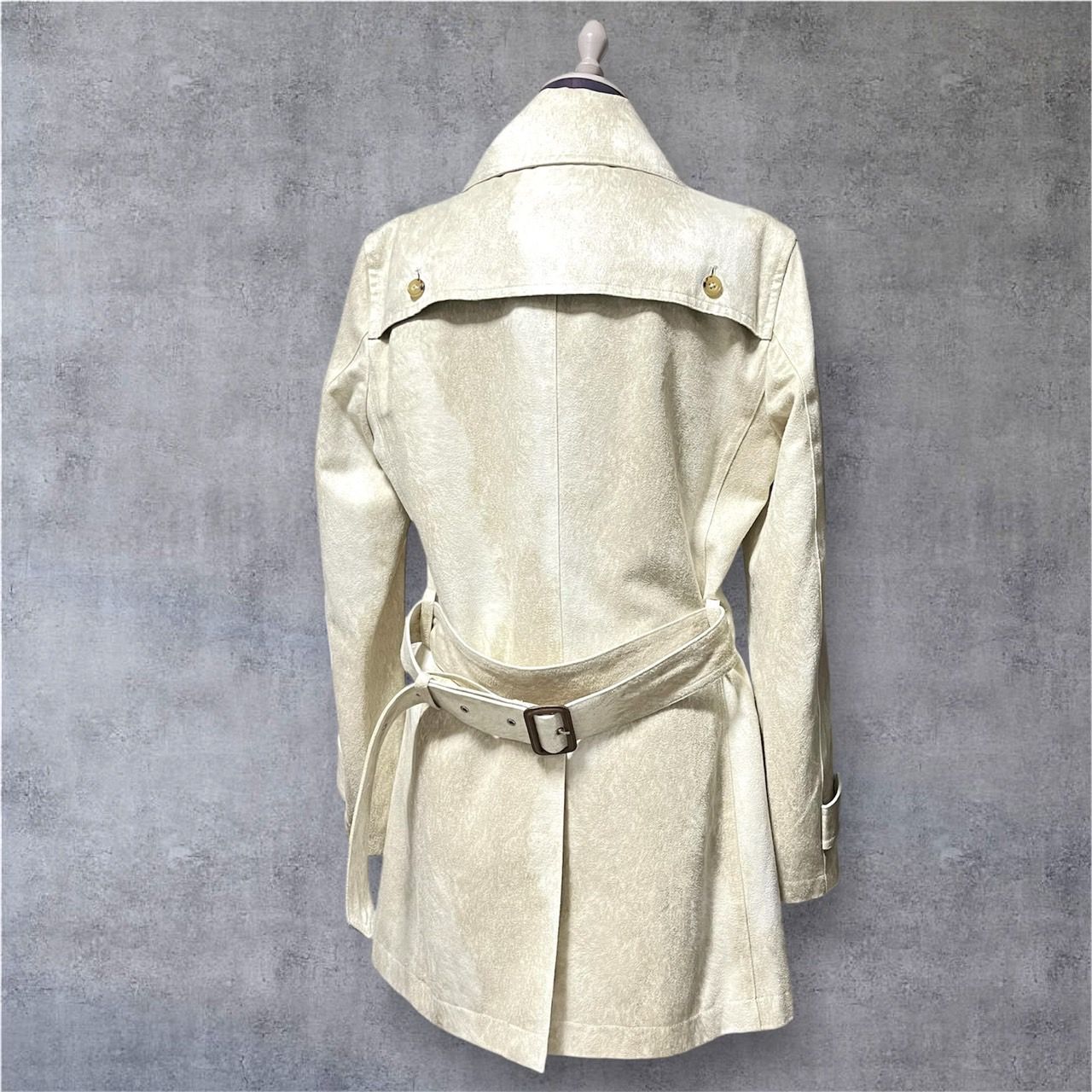 トルネードマート⁂トレンチコート　ベルト付　マイクロスエード　ボルドー　Lサイズ トルネードマート⁂トレンチコート ベルト付 マイクロスエード