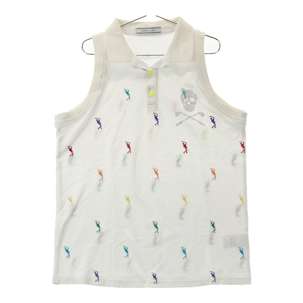 サイズ：M MARKu0026LONA マークアンドロナ ノースリーブポロシャツ 総